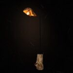 أباجورة من الخشب الطبيعي LU0057