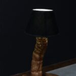 أباجورة من الخشب الطبيعي LU0058