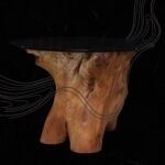 طاولة طعام من جذور الأشجار الطبيعية DT0015