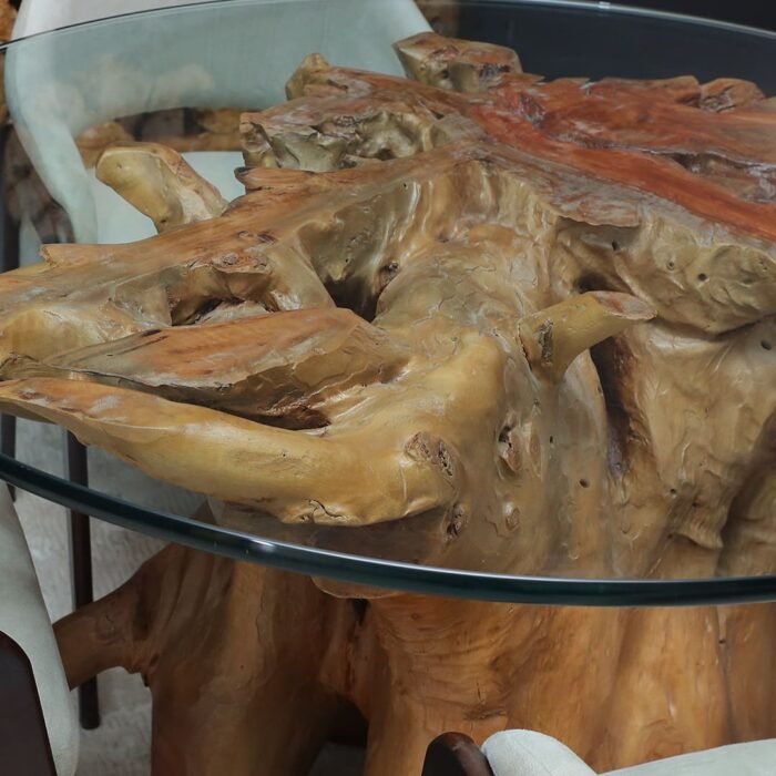 طاولة طعام من جذور الأشجار الطبيعية DT0015