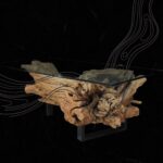 طاولة طعام من جذور الأشجار الطبيعية DT0016