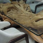 طاولة طعام من جذور الأشجار الطبيعية DT0016