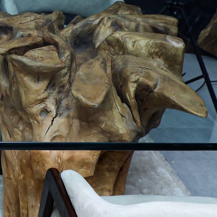 طاولة طعام من جذر الشجر الطبيعي DT0017