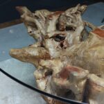 طاولة طعام من جذر الشجر طبيعي DT0021