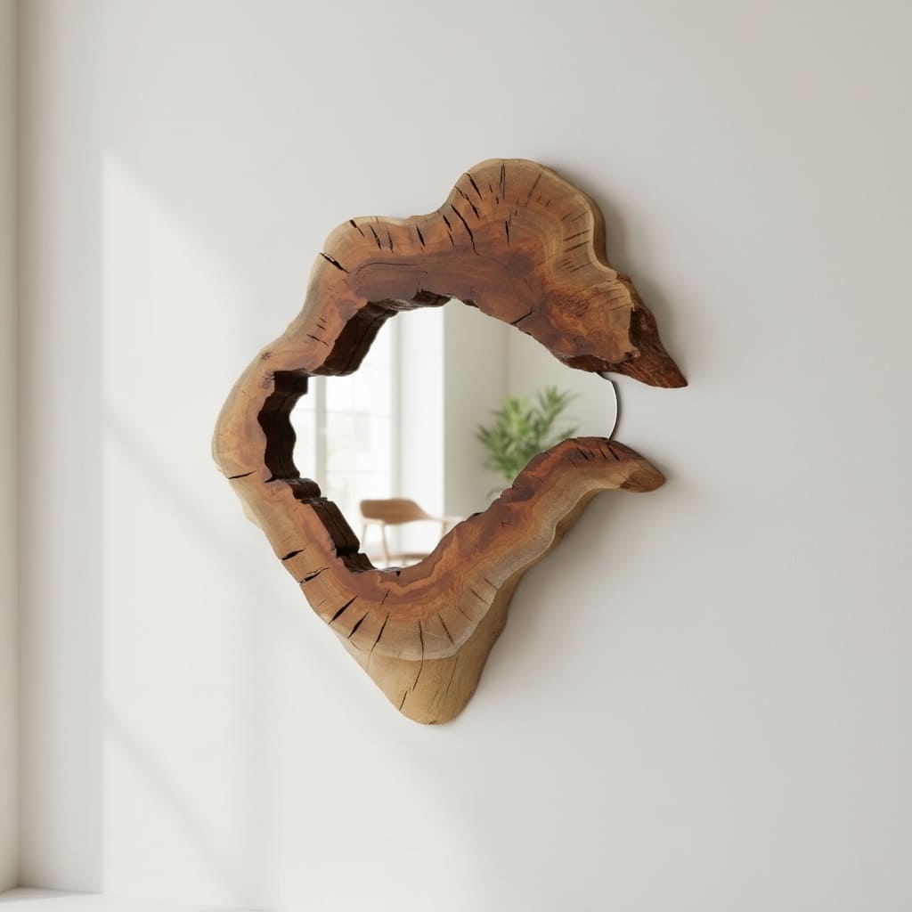 مرآه LU0071 مرآة من الخشب الطبيعي LU0071 - الصورة 1